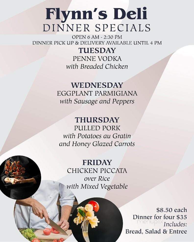 Flynn's Deli - Westwood, NJ menu_pic