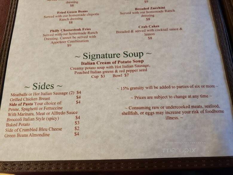 Palma's Italian Grill - Deming, NM menu_pic