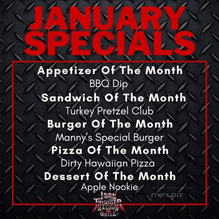 Iron Thunder Saloon - Concord, NC menu_pic