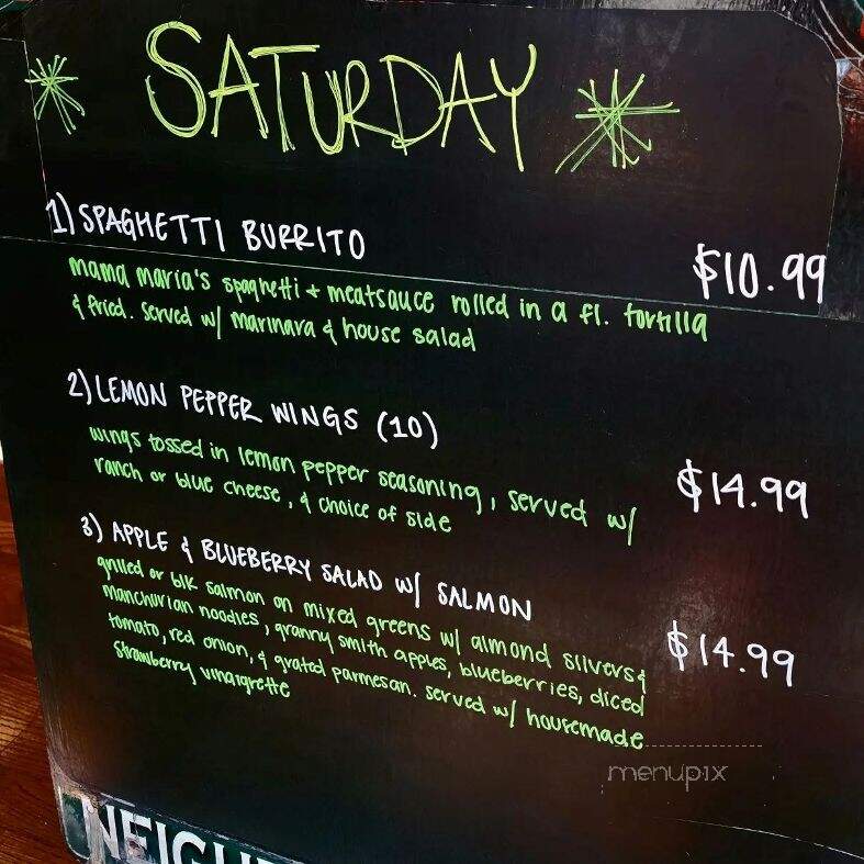 Sammy's Deli & Neighborhood - Belmont, NC menu_pic