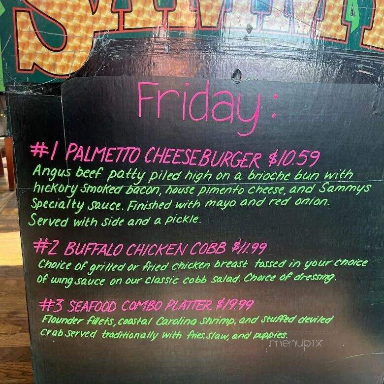 Sammy's Deli & Neighborhood - Belmont, NC menu_pic