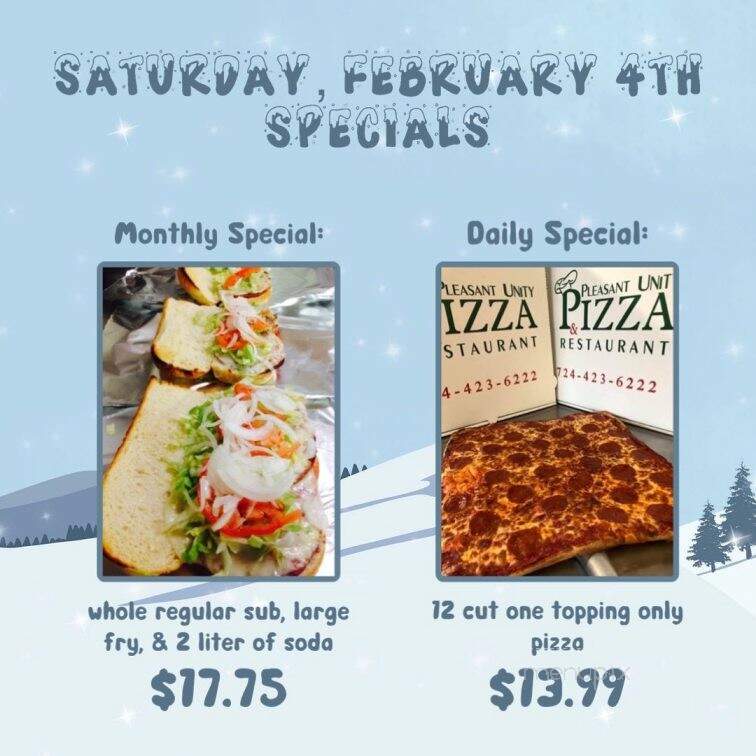 Pleasant Unity Pizza - Pleasant Unity, PA menu_pic