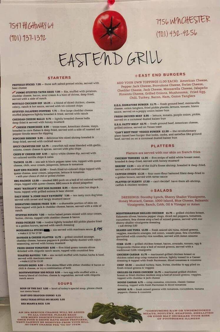 East End Grill - Memphis, TN