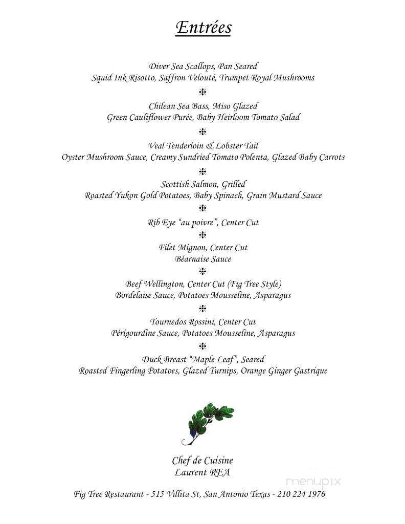 Fig Tree Restaurant - San Antonio, TX