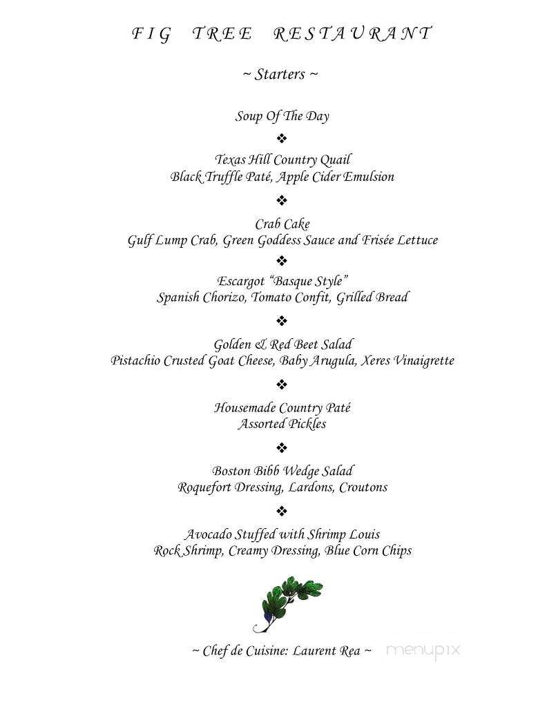 Fig Tree Restaurant - San Antonio, TX