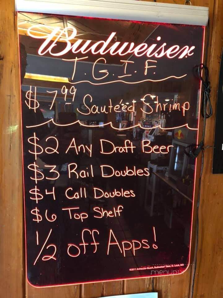 Tiki Bar On Dubay - Mosinee, WI menu_pic