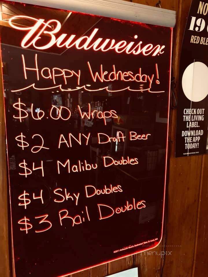Tiki Bar On Dubay - Mosinee, WI menu_pic