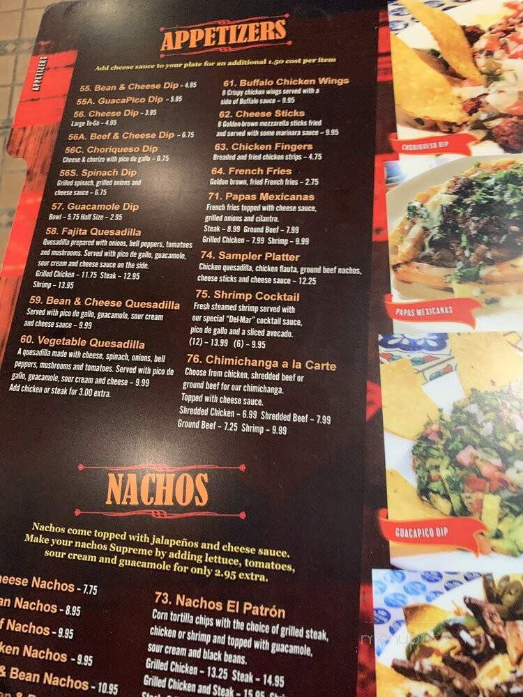 El Rancho Mexican Restaurant - Daphne, AL menu_pic