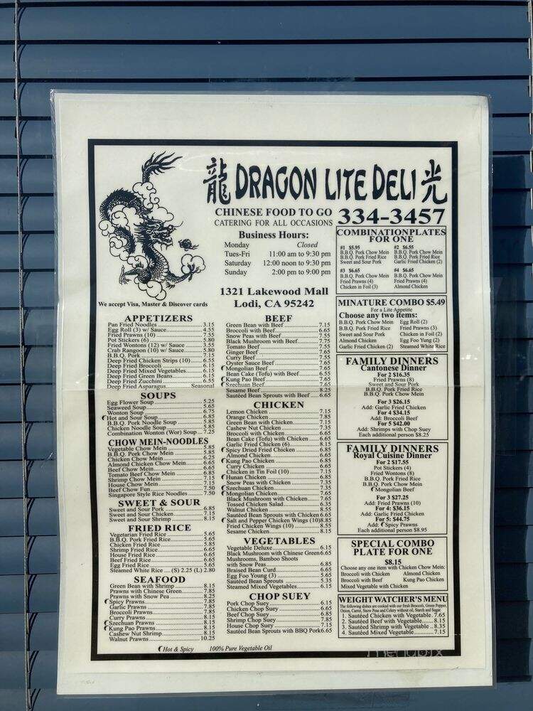 Dragon Lite Deli - Lodi, CA