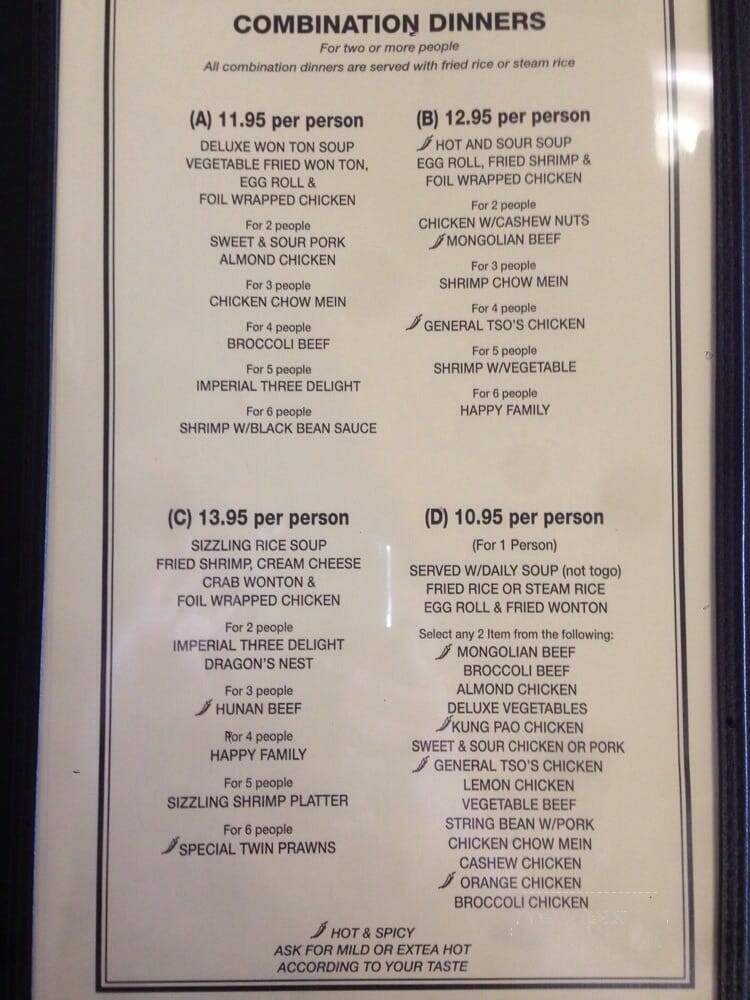 Golden Dragon Chinese Restaurant - Turlock, CA menu_pic