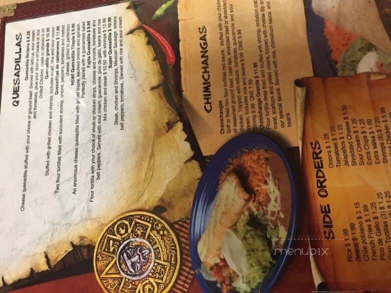 El Cazador - Lima, OH menu_pic