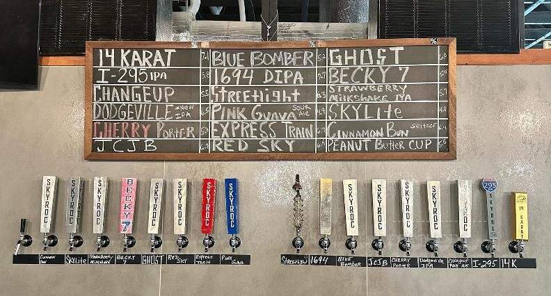 Skyroc Brewery - Attleboro, MA menu_pic