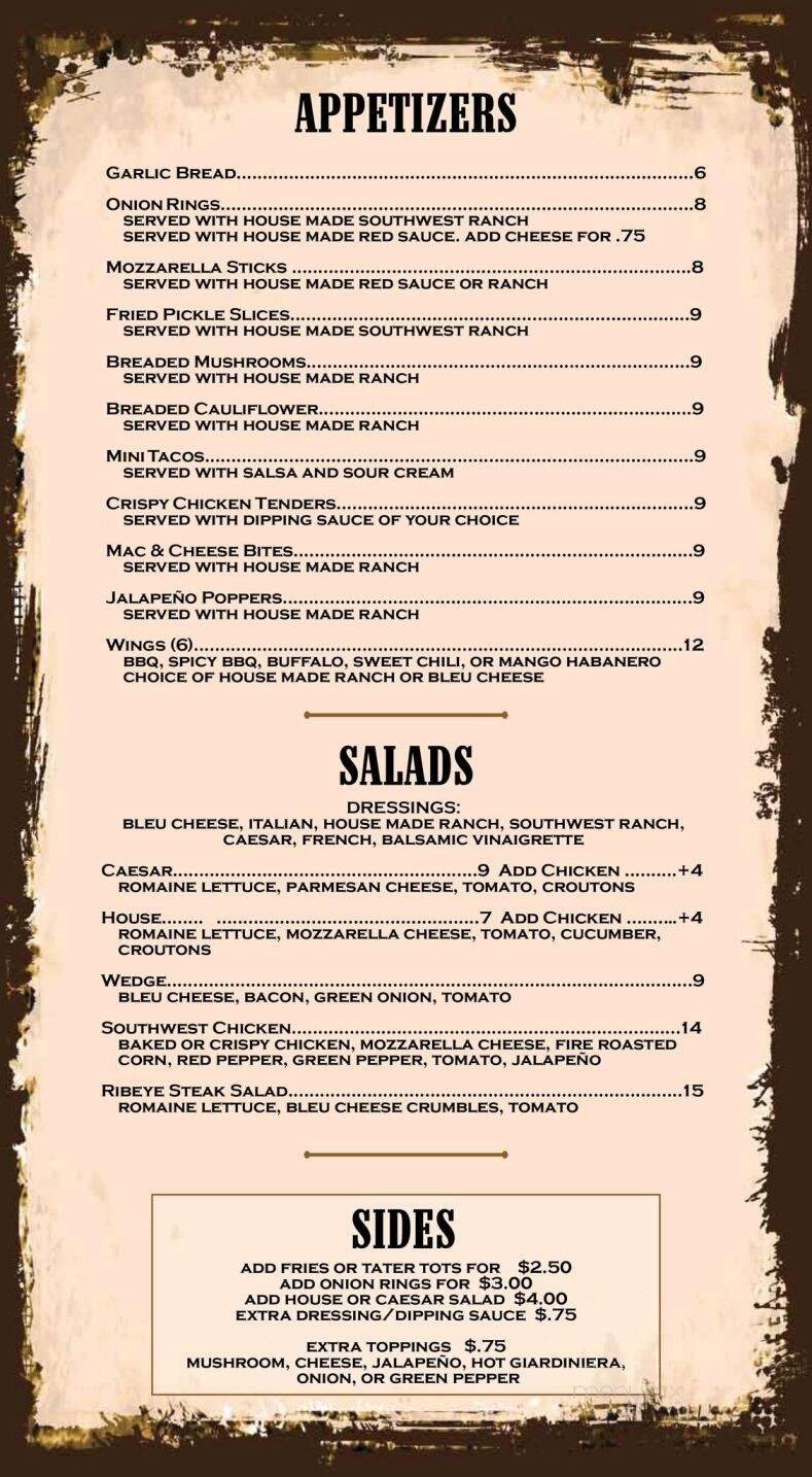 The County Seat Pub & Pizzeria - Morris, IL menu_pic