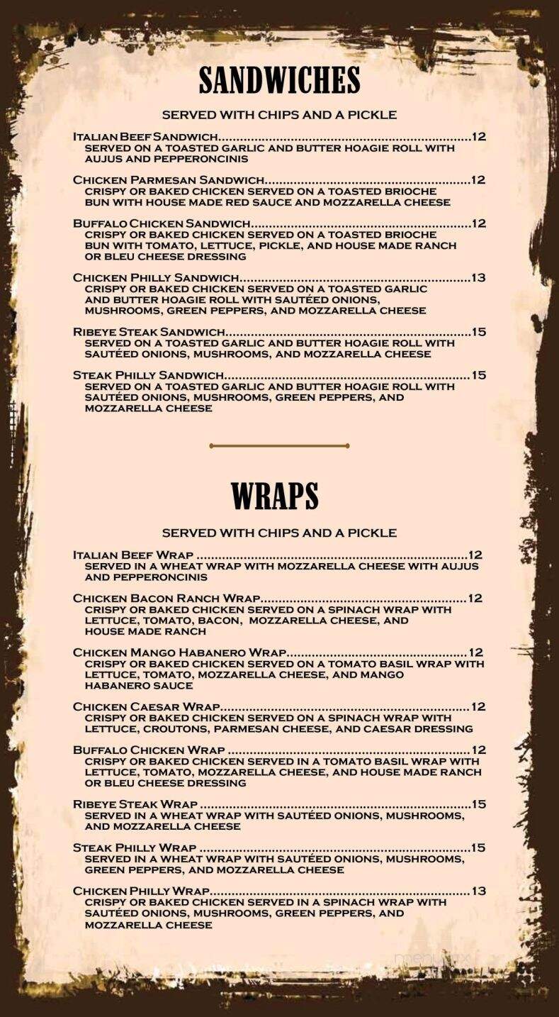 The County Seat Pub & Pizzeria - Morris, IL menu_pic