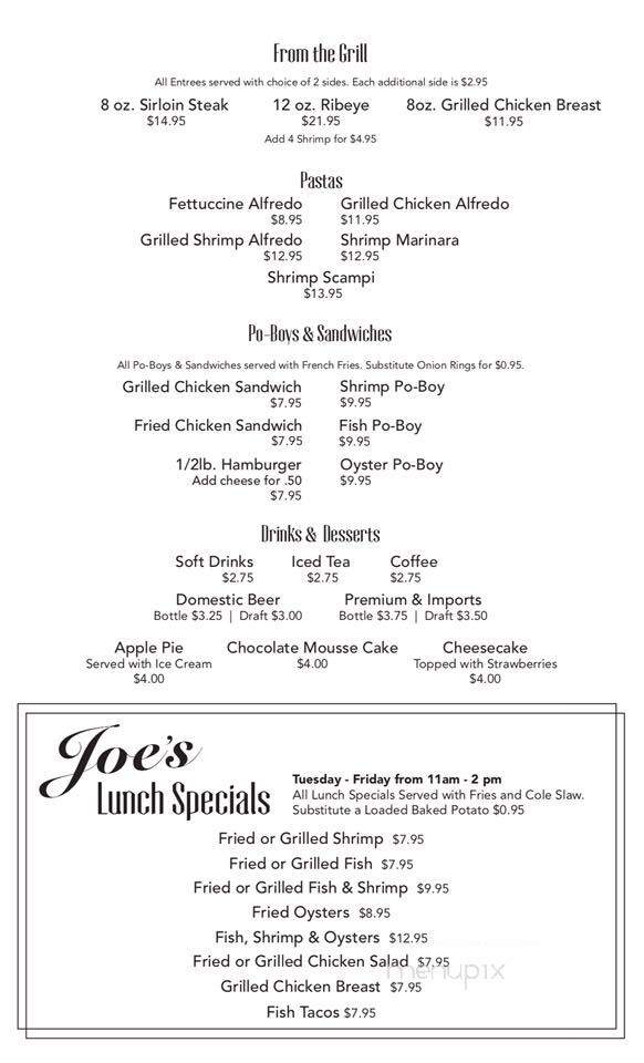 Joe's Oyster Bar & Grill - Rosenberg, TX