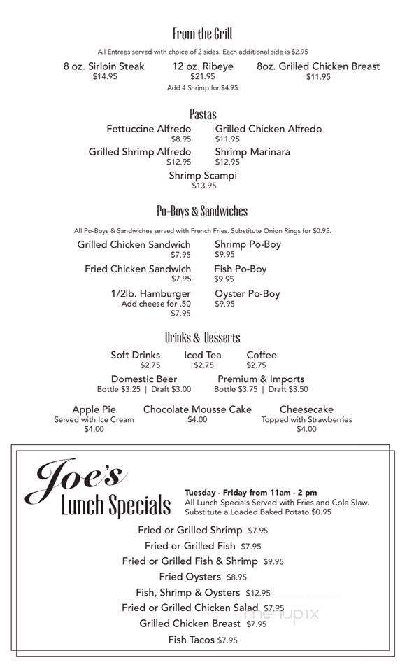 Joe's Oyster Bar & Grill - Rosenberg, TX