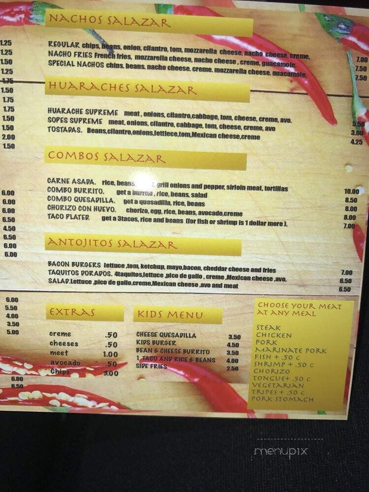 Las Palomas Taqueria - Portland, OR menu_pic