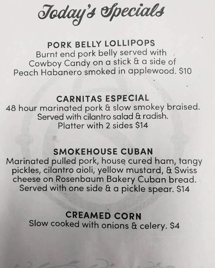 Southern Craft BBQ - Johnson City, TN menu_pic