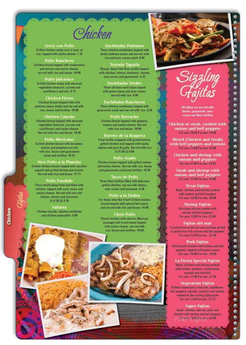 El Paso Mexican Grill - Belton, SC menu_pic