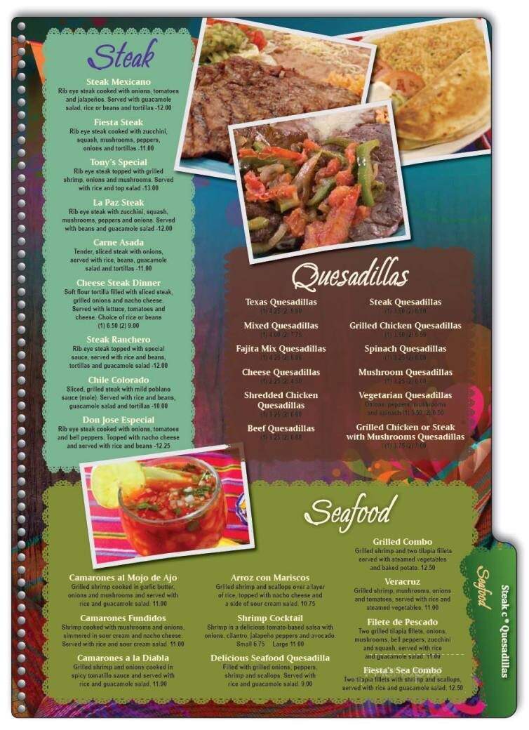 El Paso Mexican Grill - Belton, SC menu_pic