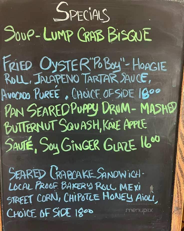 Greentail's Seafood Market and Kitchen - Nags Head, NC menu_pic