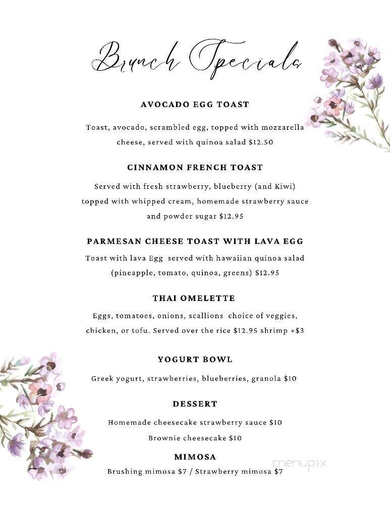 Sandee's Thai Fusion - Janesville, WI menu_pic