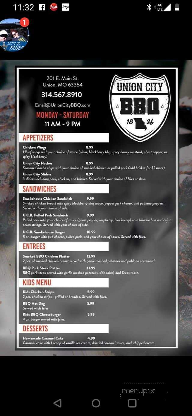 Union City BBQ - Union, MO menu_pic