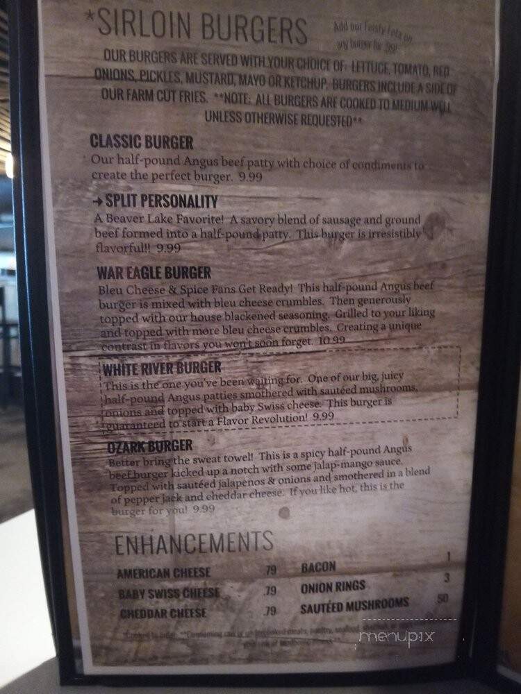 Beaver Lake Bistro - Rogers, AR menu_pic