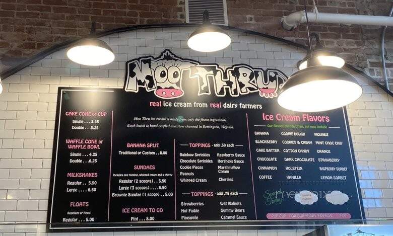 Moo Thru - Charlottesville, VA menu_pic