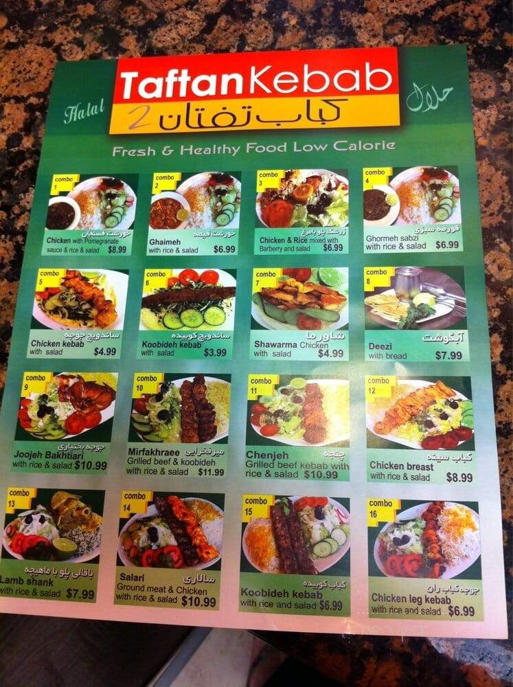 Taftan - Toronto, ON menu_pic