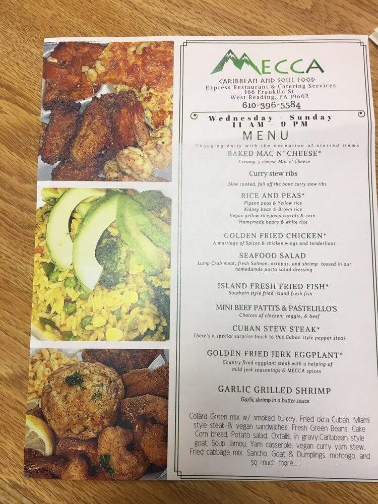 Mecca Caribbean and Soul Food - West Reading, PA
