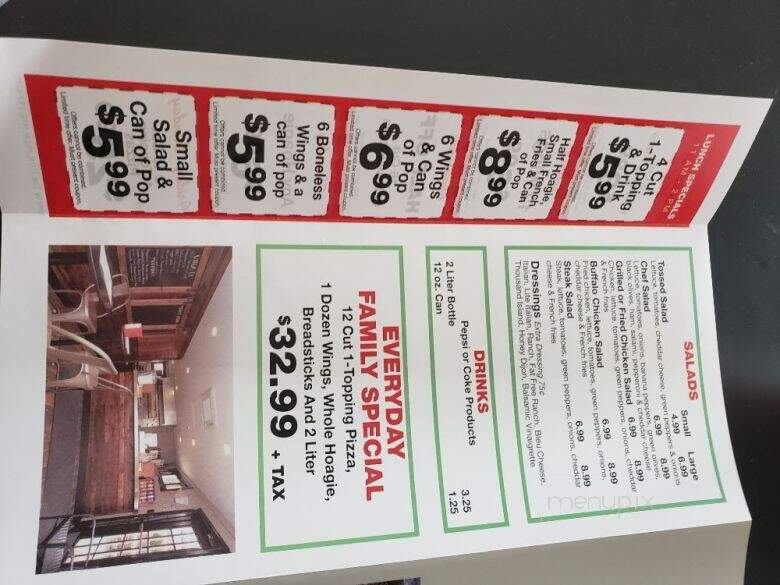 Villa Di Pizza - Aliquippa, PA menu_pic