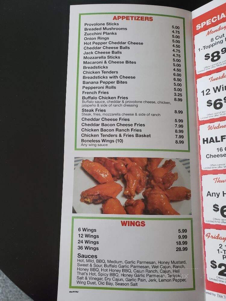 Villa Di Pizza - Aliquippa, PA menu_pic