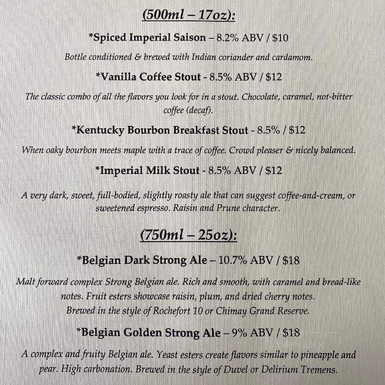 Mechanistic Brewing - Clarion, PA menu_pic