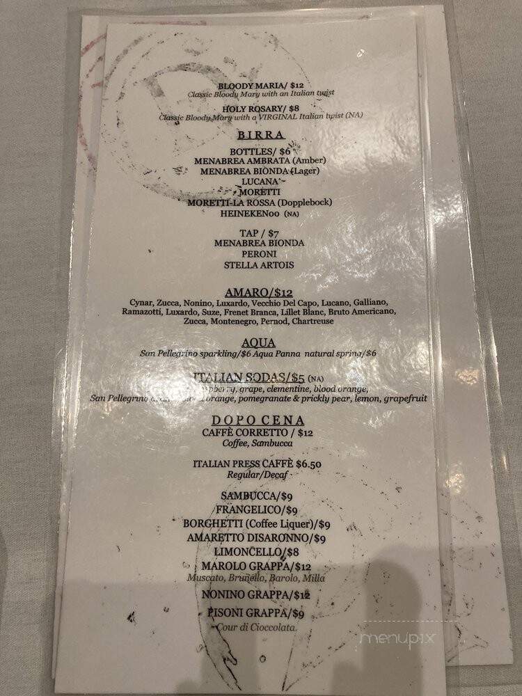 D'Vino - Madison, WI menu_pic