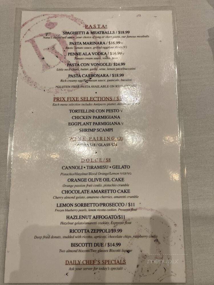 D'Vino - Madison, WI menu_pic