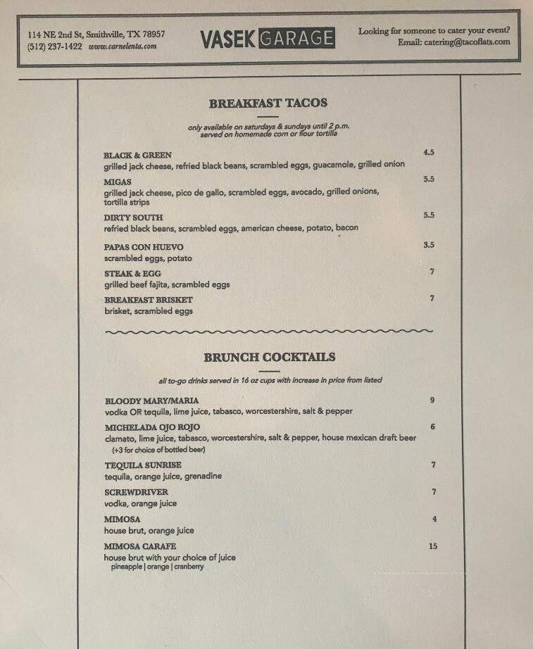 Carne Lenta - Smithville, TX menu_pic