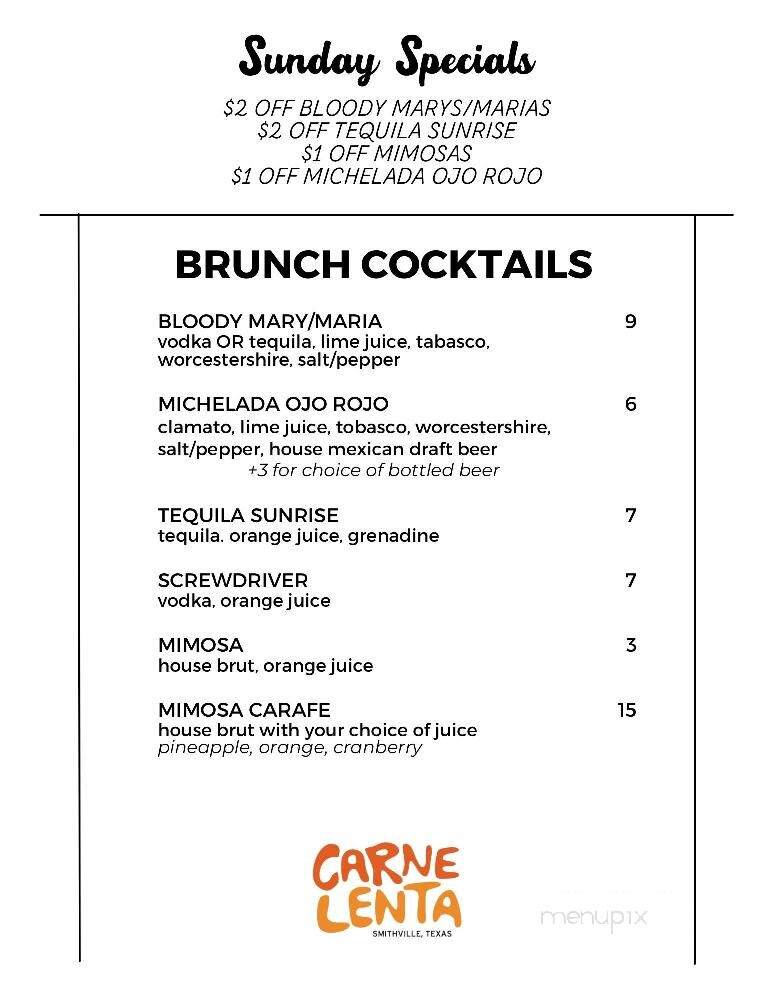Carne Lenta - Smithville, TX menu_pic