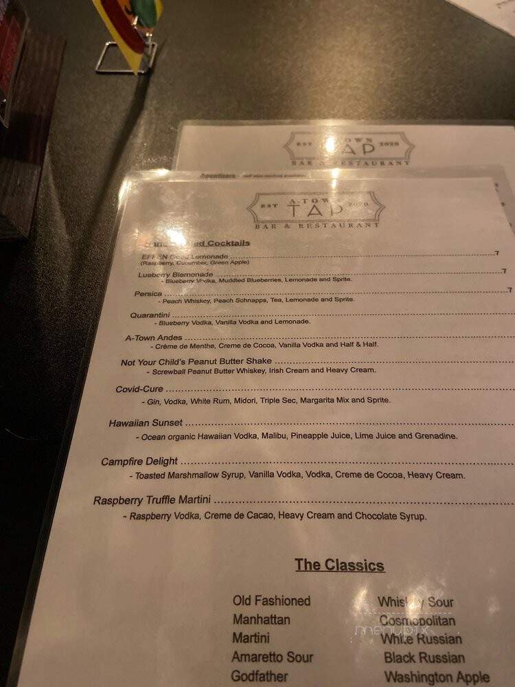 A-Town Tap - Ashland, OH menu_pic