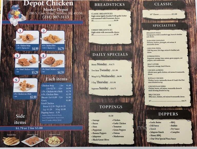 Morley Pizza Depot - Morley, MI menu_pic