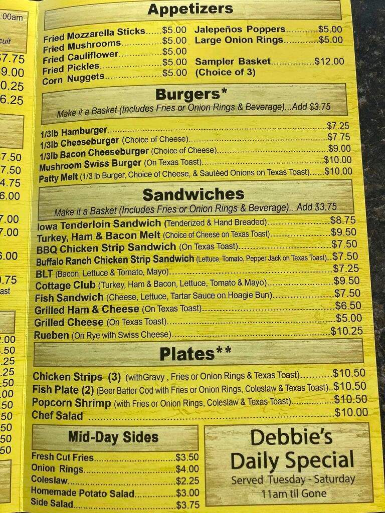 Cottage Cafe - Livingston, TX menu_pic