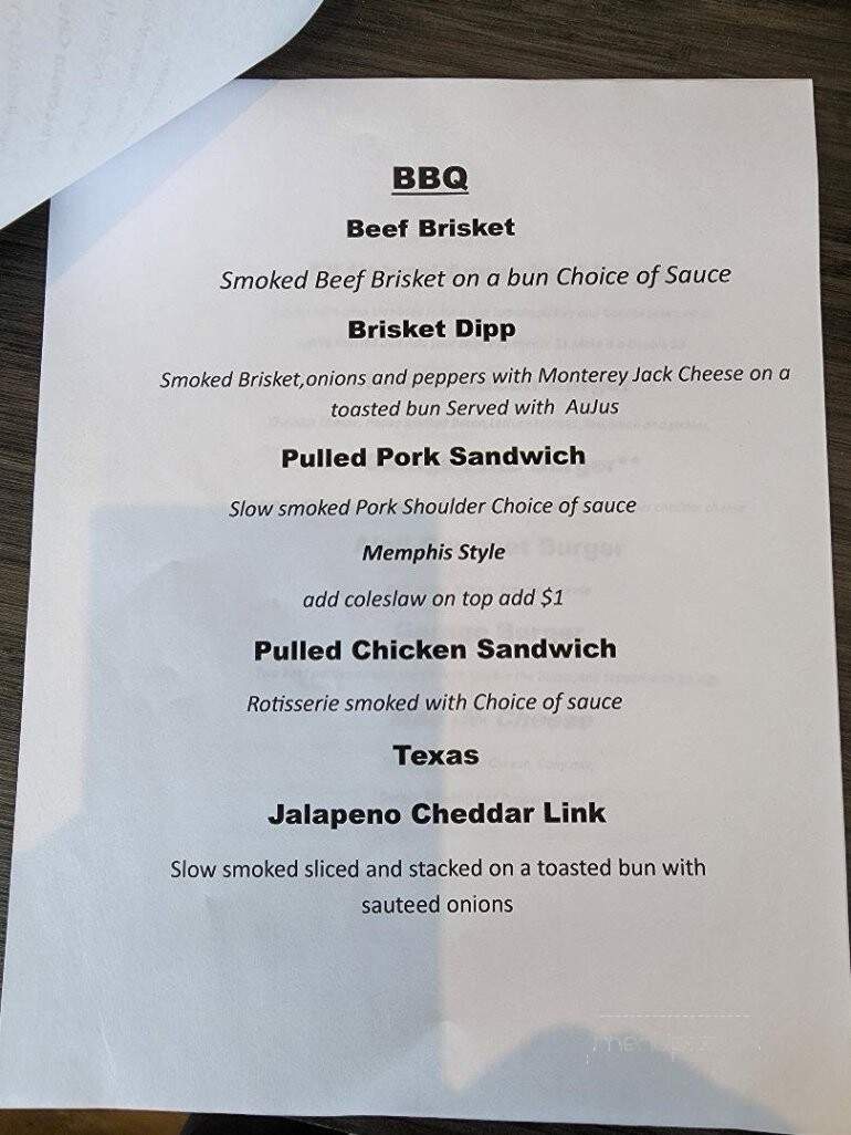 No. 4 Social Garage - Seneca, IL menu_pic