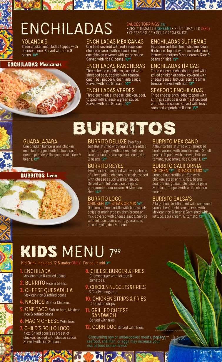 Salsas Mexican Restaurant - Conway, AR menu_pic