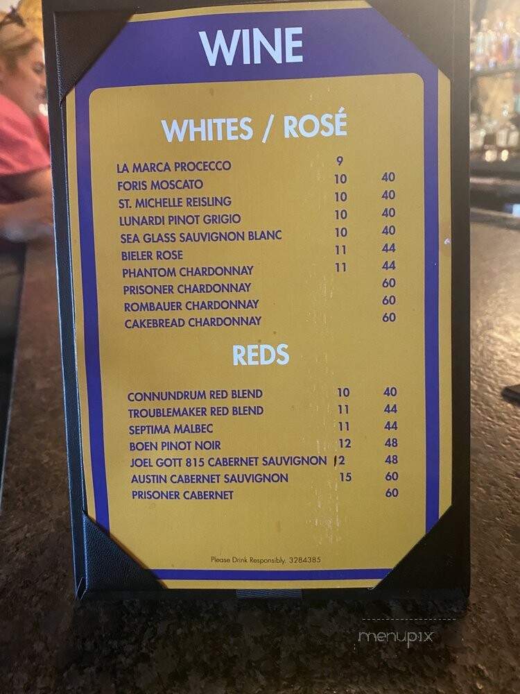 1933 House of Bourbon - Edwardsville, IL menu_pic