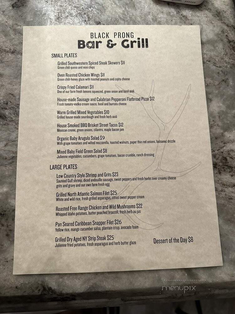 Black Prong Bar & Grill - Bronson, FL menu_pic