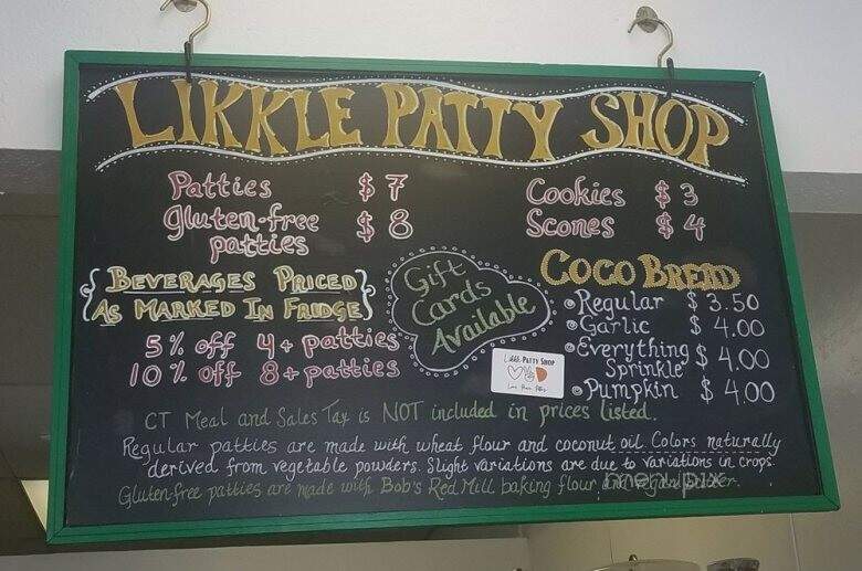 Likkle Patty Shop - Windsor, CT menu_pic