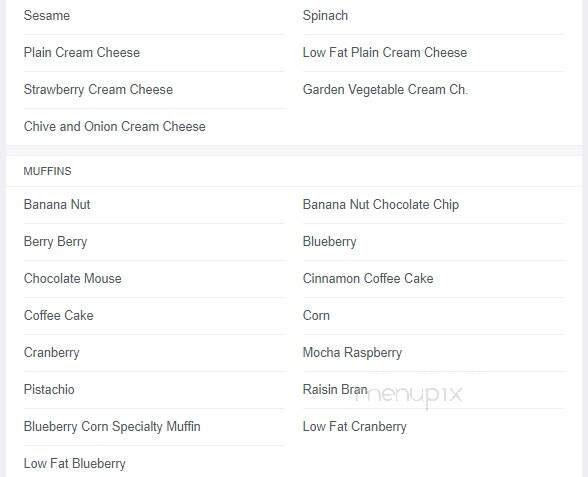 Gourmet Donut - Townsend, MA menu_pic