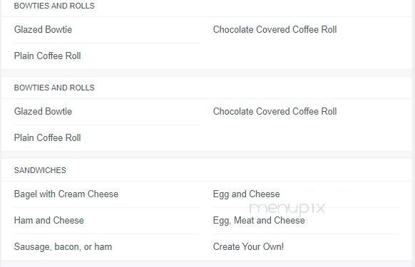 Gourmet Donut - Townsend, MA menu_pic