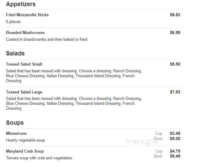 Casa Mia's Restaurant - Hunt Valley, MD menu_pic