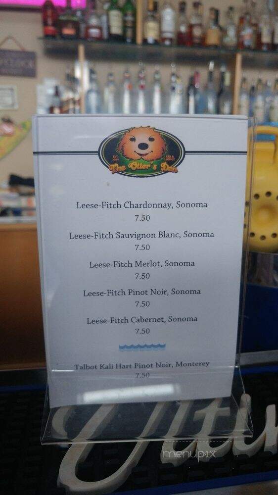 The Otter's Den - Marina, CA menu_pic